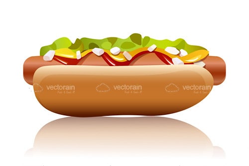 Hotdog with Dressing